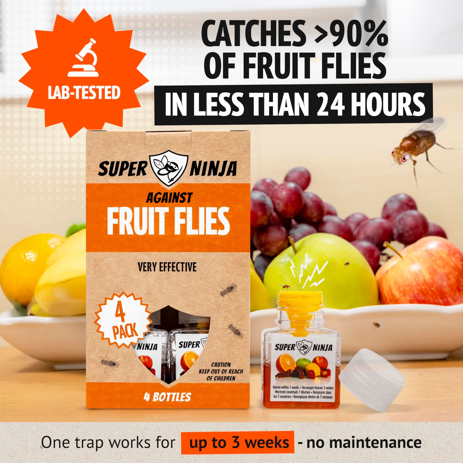 Lab Tested Fruit Fly Trap