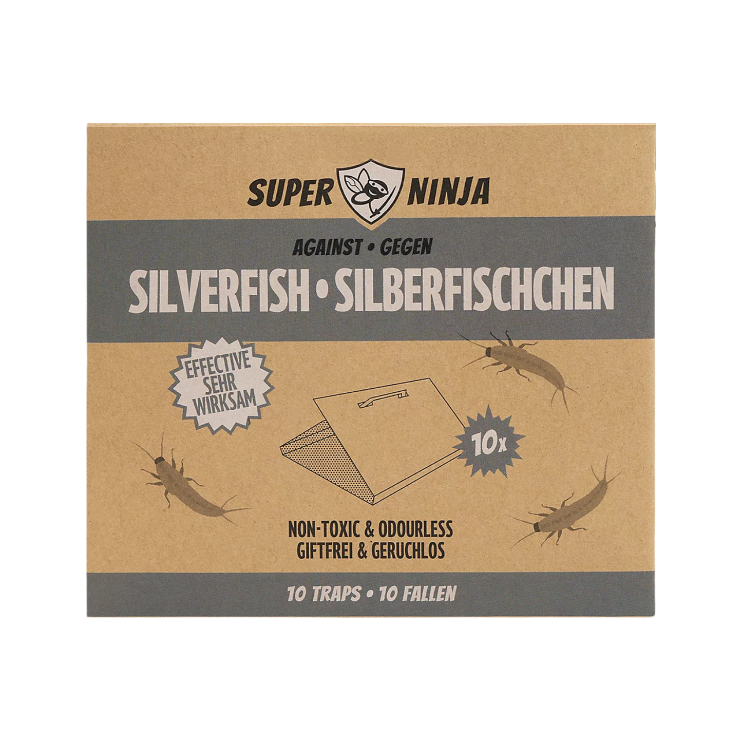 Super Ninja Silverfish Traps, 10-Pack
