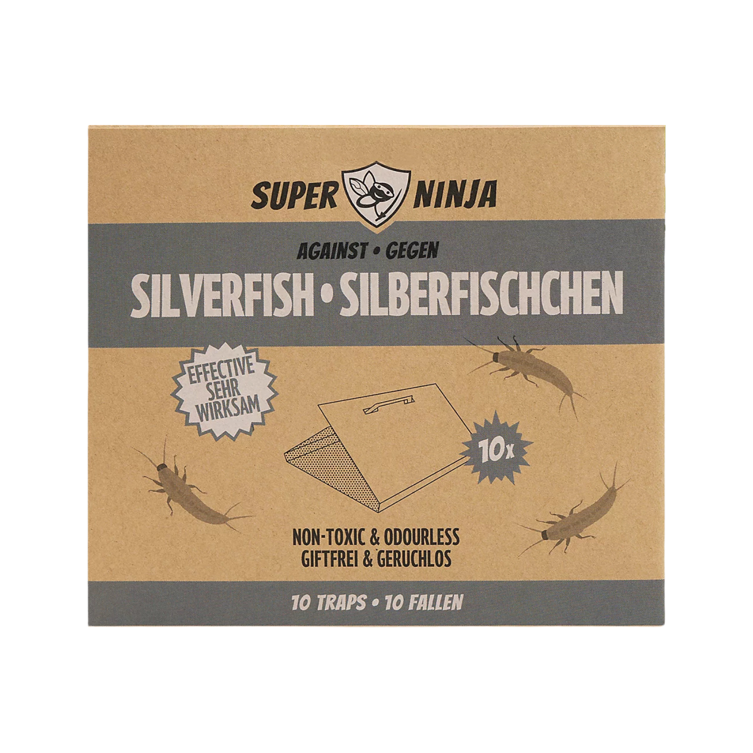Super Ninja Silverfish Traps, 10-Pack
