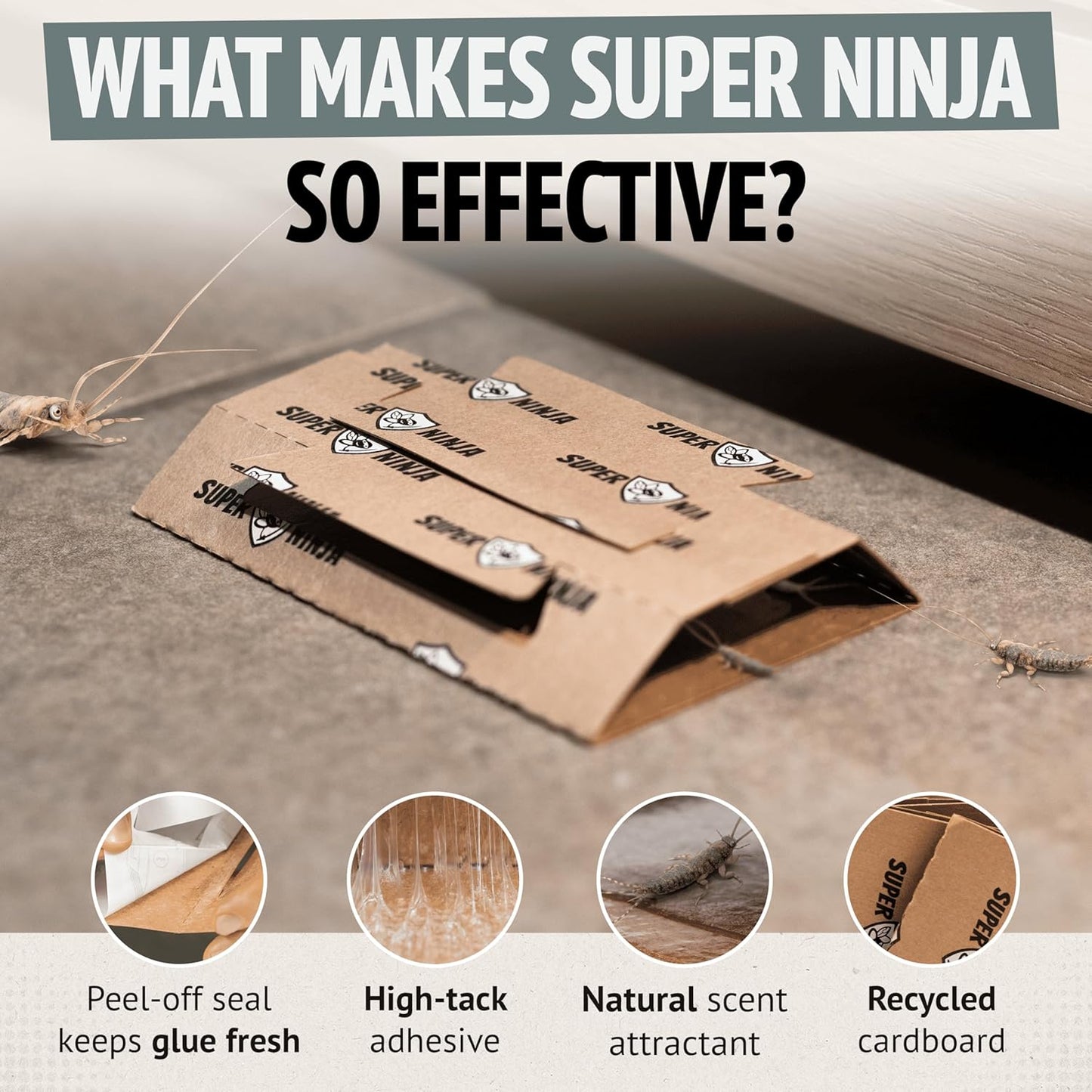 Super Ninja Eco Silverfish Traps - Features